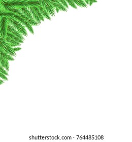 Christmas background with fir branches