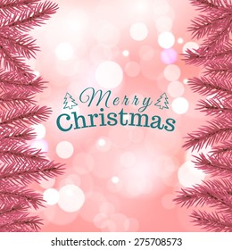 Christmas background with fir tree 