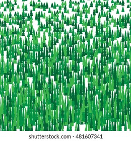 Christmas Background. Fir Trees. Vector