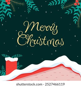 Fondo de Navidades en diseño de Ilustración vectorial plana