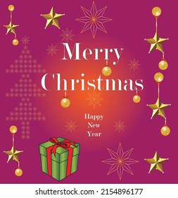 Fondo de Navidad con cajas de regalo con fondo de gradiente rosa