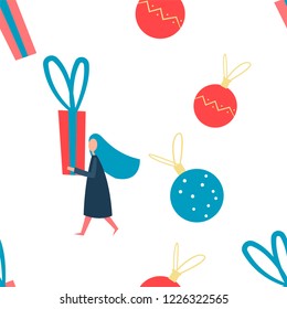 Christmas background with gifts