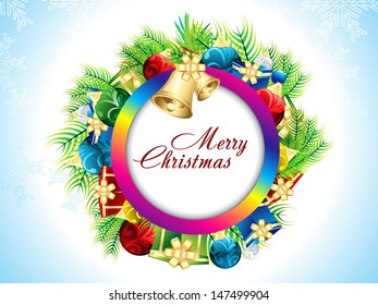 Christmas background with gifts vector illustration 