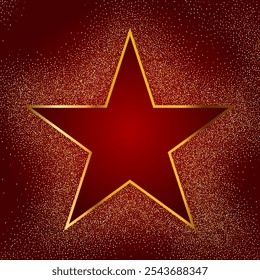 Christmas background with a glittering star design 