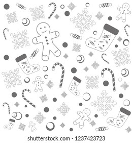 christmas background gray