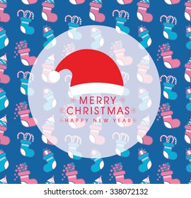 Christmas background, great choice for wrapping paper pattern. Sock pattern.
