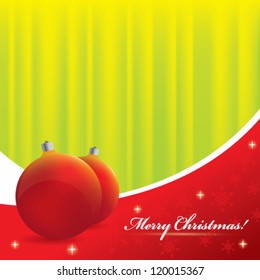 Christmas background - green and red colors