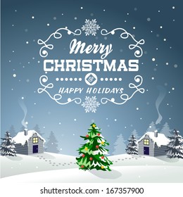 Christmas Background Greeting Card 04