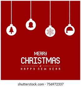 Christmas background for greeting card