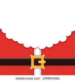 Christmas background for greeting card. Santa. Cartoon. Vector illustration. Copy space.