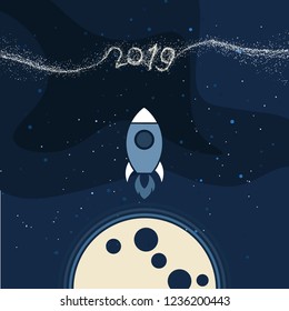 Christmas background greeting card. Vector color template with space illustration. Xmas holyday pattern ready for print