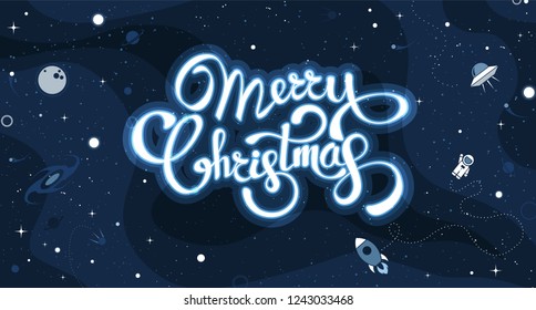 Christmas background greeting card. Vector color template with space illustration. Xmas holyday pattern ready for print