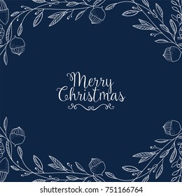 Christmas background with greetings