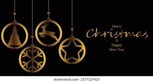 Christmas background. Christmas hanging. Christmas tree. Christmas decoration. winter holiday. banner, Greeting card, poster