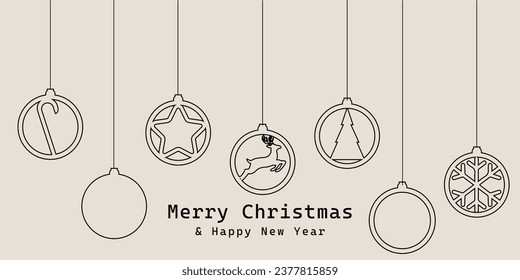 Christmas background. Christmas hanging. Christmas tree. Christmas decoration. winter holiday. banner, Greeting card, poster