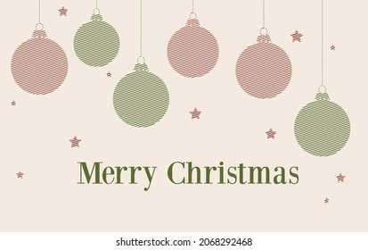 Christmas background. Happy new year greeting card.