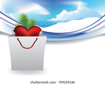 Weihnachtshintergrund auf Herz