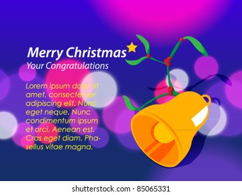Christmas background. Holidays postcard.