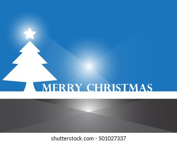 Christmas background with home and christmas trees. Vector illustrator design EPS10.