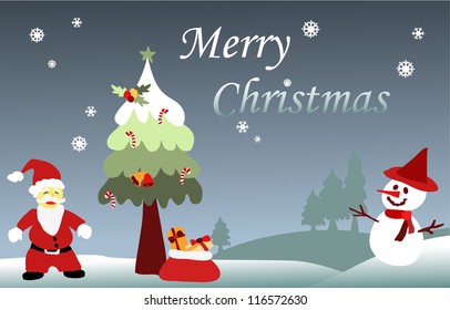 christmas background and icon
