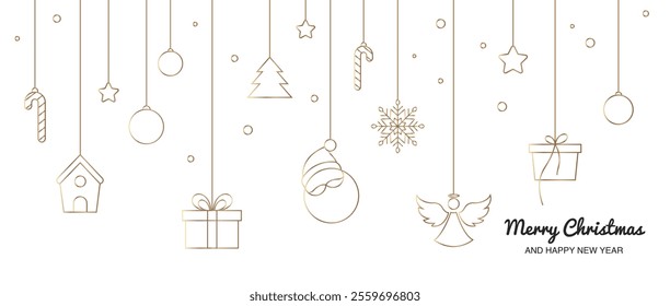 Christmas background with Christmas icons