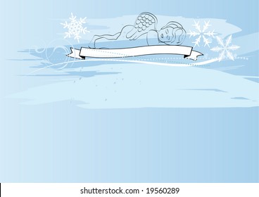 christmas background, illustration