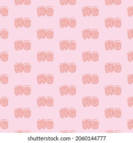 Christmas background with the inscription ho ho