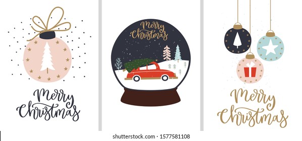 Christmas background for invitations, greetings, posters, prints, tags, stickers, planners, banner, template