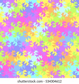 Christmas background. Iridescent mosaic from snowflakes. Seamless pattern.