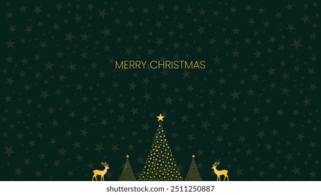 Fondo de la Navidad aislado en fondo verde, conveniente para el día de fiesta de la decoración, fondo minimalista simple y de la elegancia
