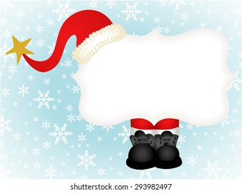 Christmas background with label