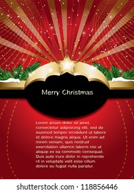 christmas background with label  (also available jpg version)