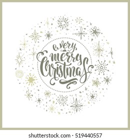 christmas background with lettering