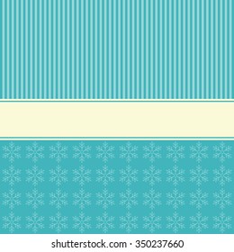 Christmas background light and snowflakes vector image.
