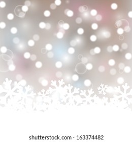Christmas background with lights elements