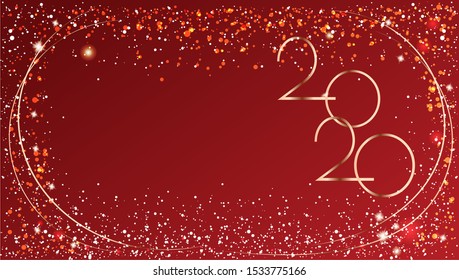 Christmas background with Christmas lights. Shining Poster Template.