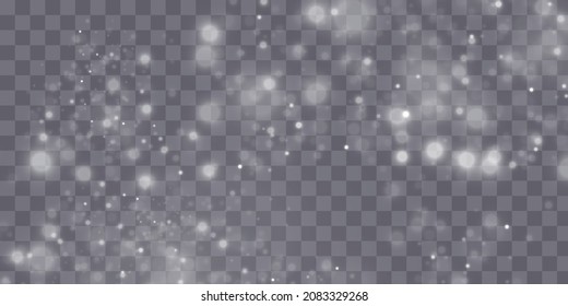 Christmas background. Magic shining gold dust. Fine, shiny dust bokeh particles. shimmer effect.