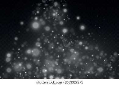 Christmas background. Magic shining gold dust. Fine, shiny dust bokeh particles. shimmer effect.