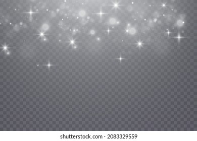 Christmas background. Magic shining gold dust. Fine, shiny dust bokeh particles. shimmer effect.