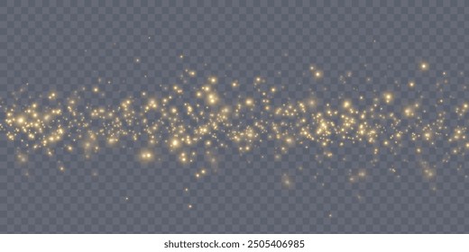 Christmas background. Magic shining gold dust. Fine, shiny dust bokeh particles fall off slightly. Fantastic shimmer effect. illustrator.