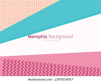 Christmas Background Memphis Style Template Design