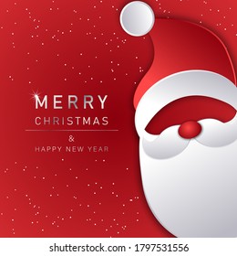 Christmas background. Merry Christmas card vector Illustration