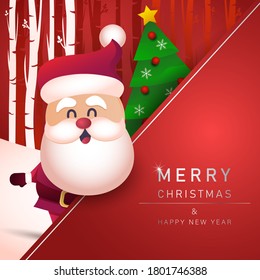 Fondo de Navidad. Vector de tarjeta navideña Feliz Ilustración