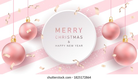 Christmas background. Merry Christmas card vector Illustration