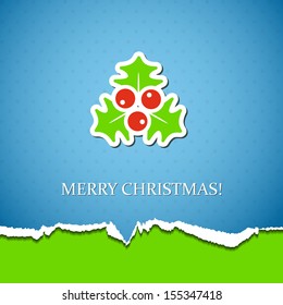 Christmas background with mistletoe. Vector illustration. Eps10. Vector illustration. Eps10.