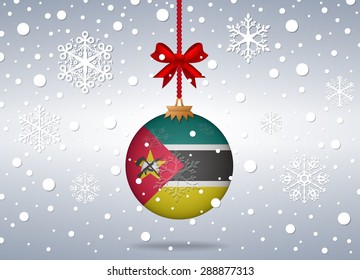 Christmas background Mozambique