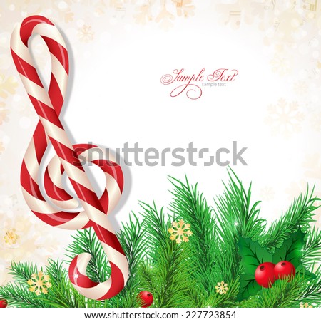 Christmas Background Music Stock Vector (Royalty Free) 227723854 - Shutterstock