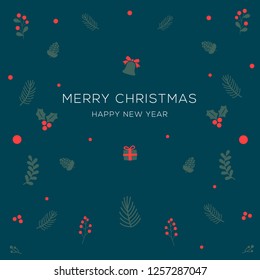 Christmas Background. New year banner design. Christmas card, sale voucher. Newsletter designs, ads, coupons, social media banner. Christmas greeting card