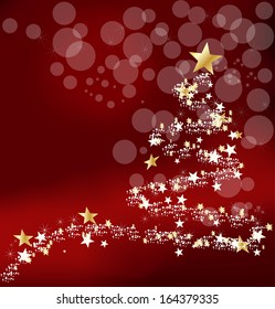 Christmas background with new year's tree