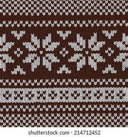 Christmas background - Norwegian knitting patterns